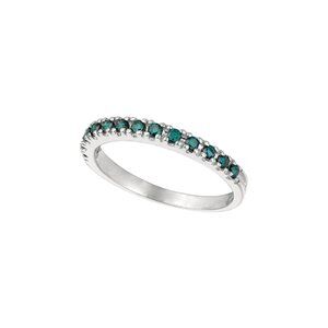 0.25 Carat Blue Diamond Stackable Ring Band
